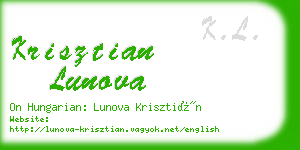 krisztian lunova business card